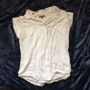 White button up top